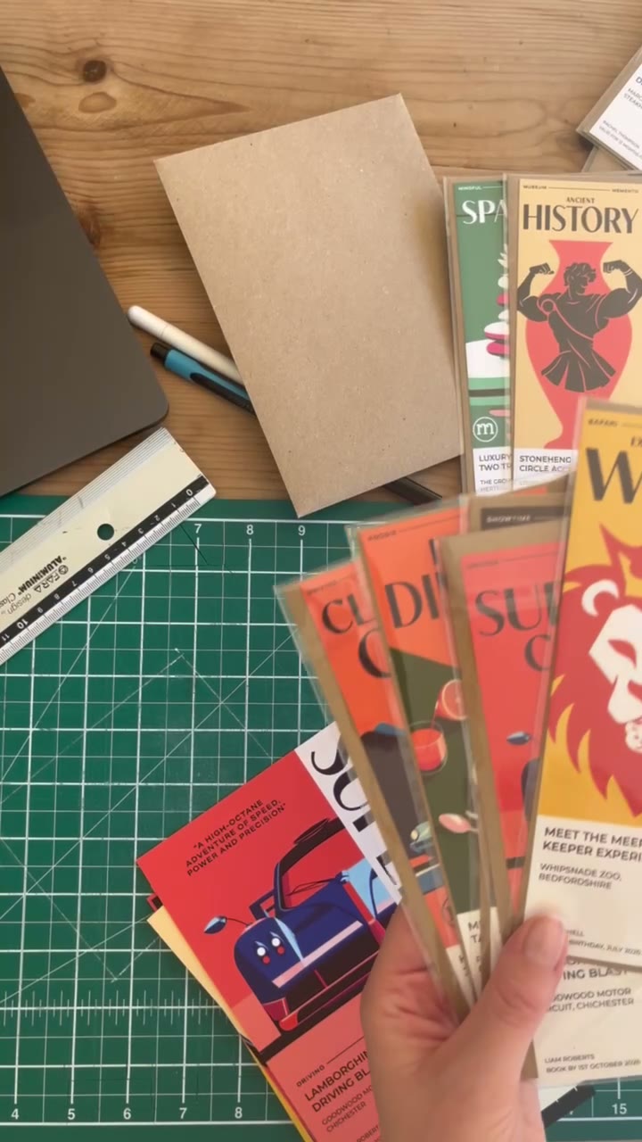 Behind the brand — inside the Momeo studio, keepsake tickets laid out by hand